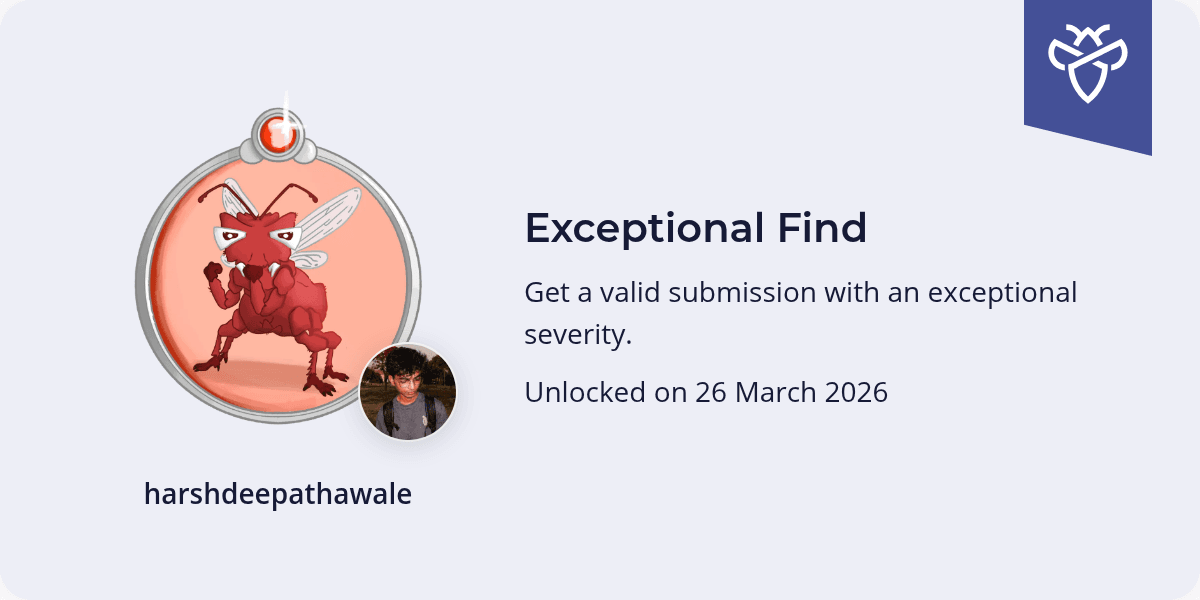 Intigriti — Hall of Fame · 4 Badges